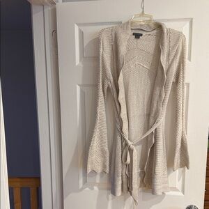 Armani Exchange Light Beige Knit Cardigan